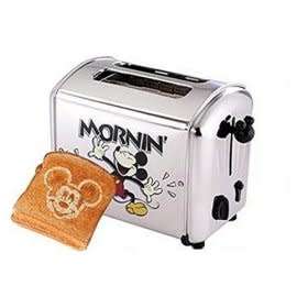 Disney Range Kenwood 2 Slice Mikey Mouse Toaster (Mickey Toast Engraving as on Display Image) Only 1