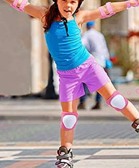 Disney's Frozen Knee & Elbow Guards (Durable For All Active Sports) - Medium (7-11 yrs)