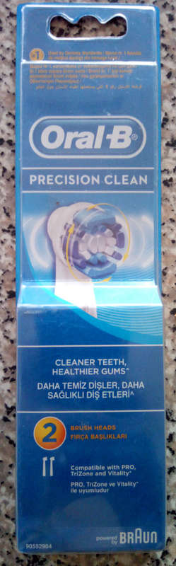 Oral B Precision Clean Heads (2pk) Compatible with Pro, TriZOne & Vitality