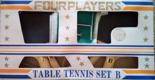 Four Player Table Tennis/Pong Set (Great Indoor Office Refresher)