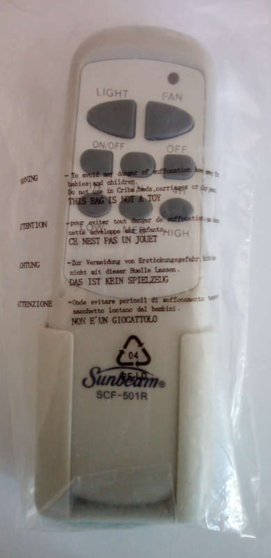 Remote Control Only, - For Sunbeam/Goldair Fans with Same Remote Design Only