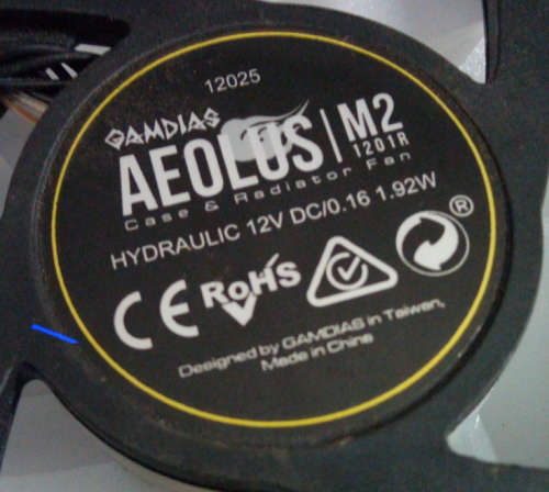 Gamdias Aeolus m2-1201r (12v Gaming Fan) - Fan Only