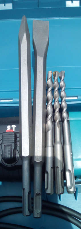 24mm 3 Mode - 700W Compact U-Bird Rotary Hammer Drill (2407) - Complete with Sds Bit Set! 1100rpm