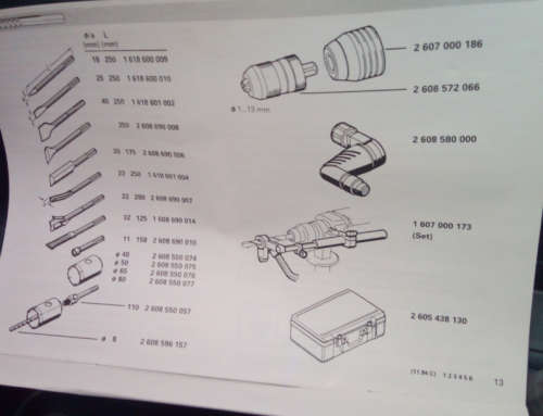 750W 30mm Electric Rotary Hammer Drill - 3 Modes - (Display - As New!! - With SDS Bits and KeyChuck)