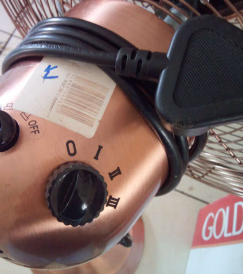 Goldair 40cm Copper Pedestal Fan (Cosmetics - Please Read - Gdpf-16c)
