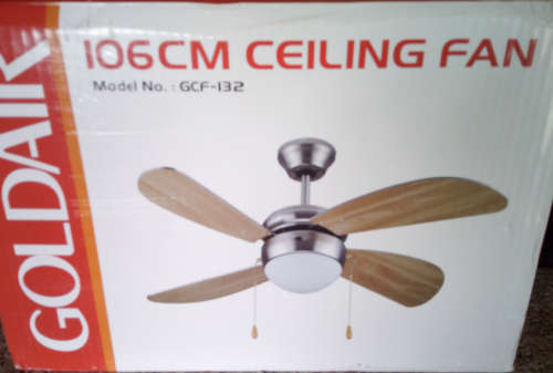 Goldair 106cm Wooden 4 Blade Ceiling Fan (GCF-132) - Display Unit