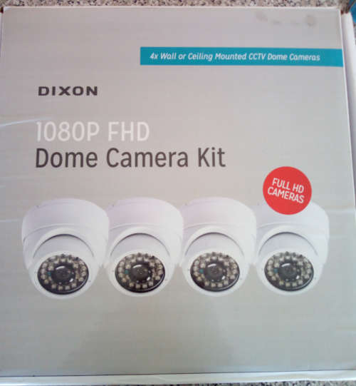 4 x Dixon FHD Dome Camera Kit (1080P - 3.6mm)