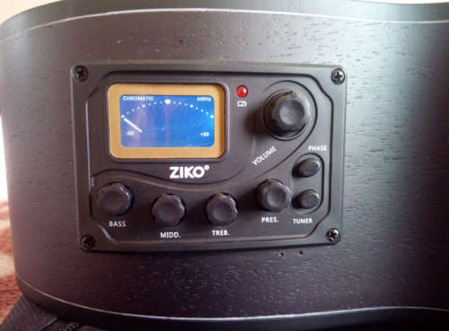 40inch Ziko Acoustic Guitar - 4002CEB (Please Read) In-built Tuner & Eq-out