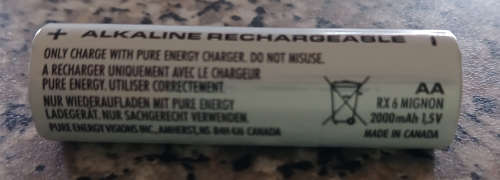 Pure Energy 1.5V Alkaline Rechargeable AA Pack (Please Read) R/C Vehicles / Gamers/Controllers