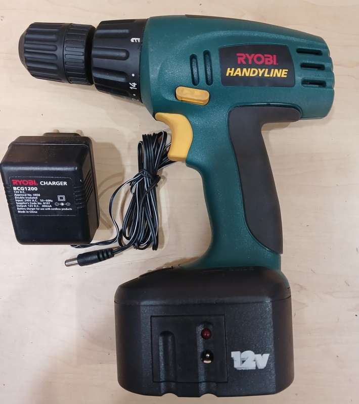 Ryobi 12V Cordless Driver Drill (HC-12V) - Display - As New