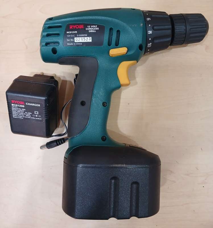 Ryobi 12V Cordless Driver Drill (HC-12V) - Display - As New