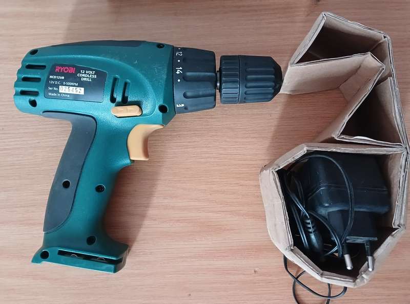 Ryobi 12V Cordless Driver Drill - Display - No Battery - Charger Included