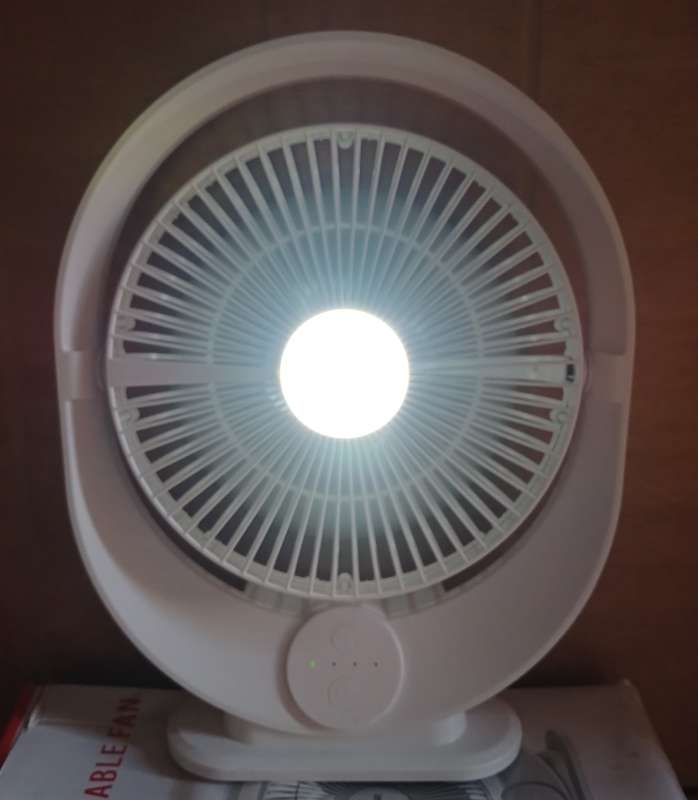 Goldair Portable Rechargeable Led Desktop Fan