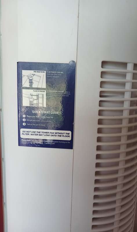 Goldair Water Cooling Tower Fan (Display,- Please Read)