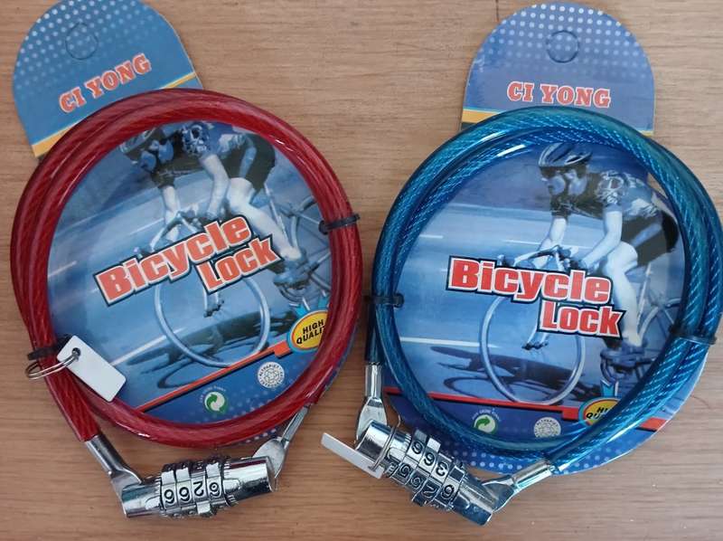 2 Piece Steel Rope Combination PC/Bicycle Lock