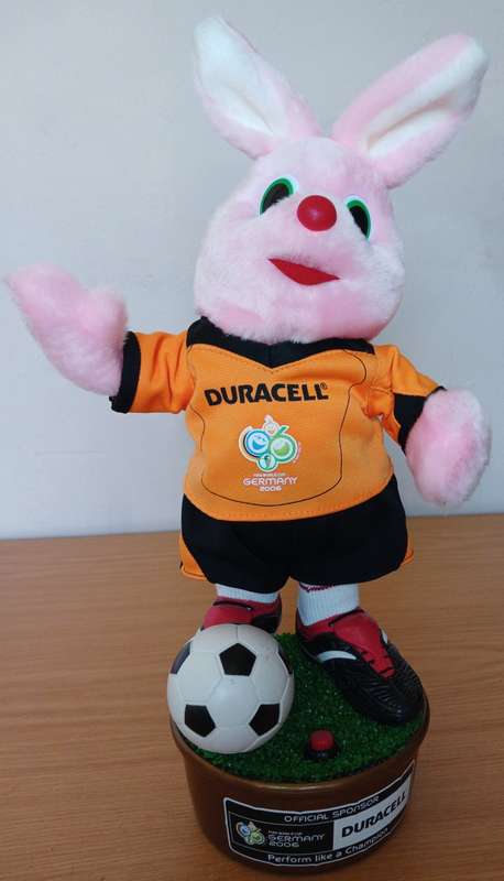 2006 Germany Fifa WorldCup Duracell Battery Operated Bunny (400mm) 1 bid for 2 Bunnies