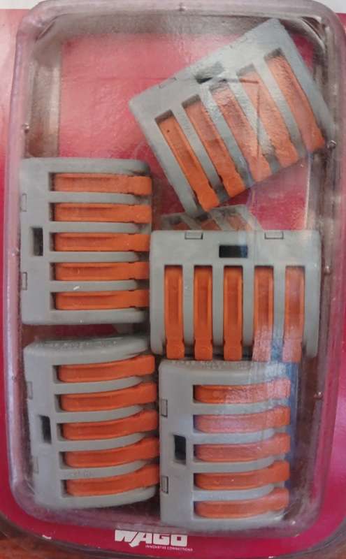 Wago 222 Lever Series 5 way Connector (1 bid for 20 connectors)