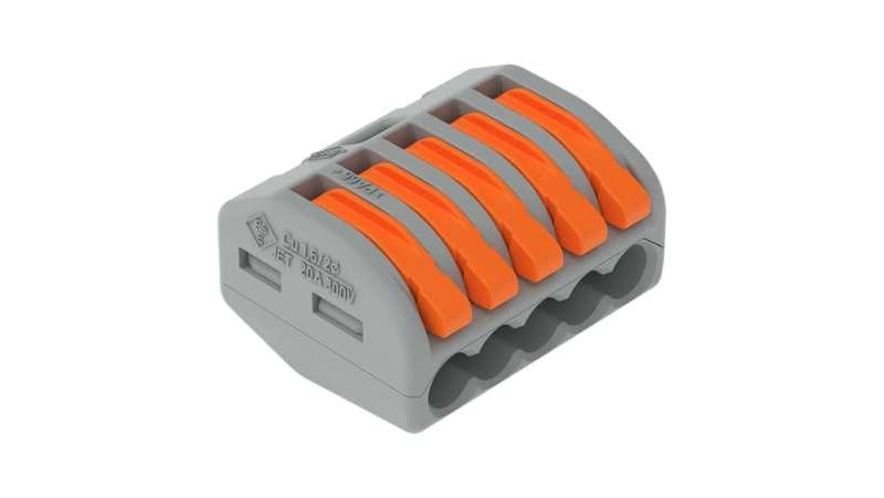 Wago 222 Lever Series 5 way Connector (1 bid for 20 connectors)