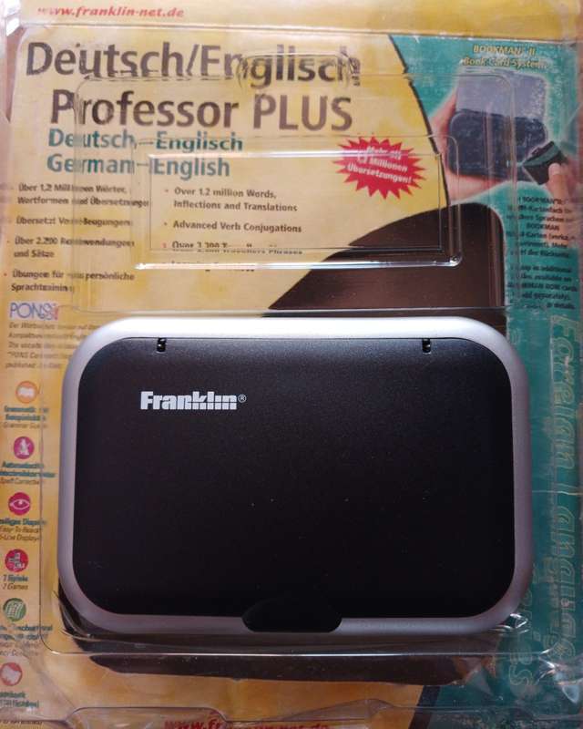 Franklin Deutsh/English Professor Plus Digital Translator