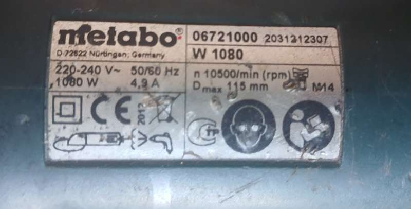 (Please Read - Spares/Restoration) Metabo Angle Grinder