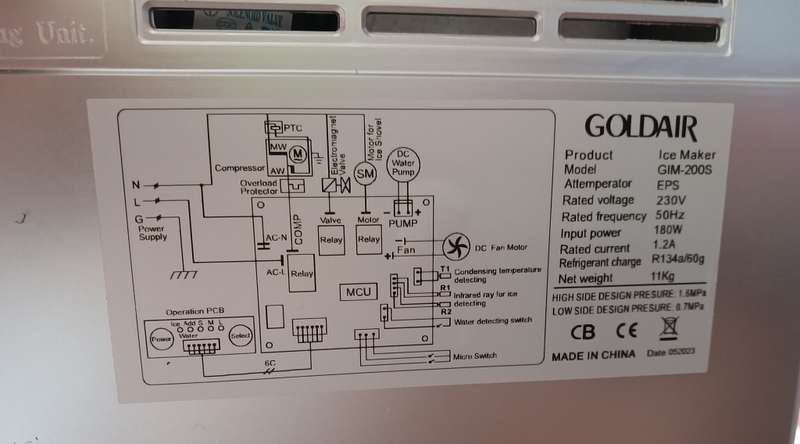 Goldair 15kg Ice Maker (Display Unit)