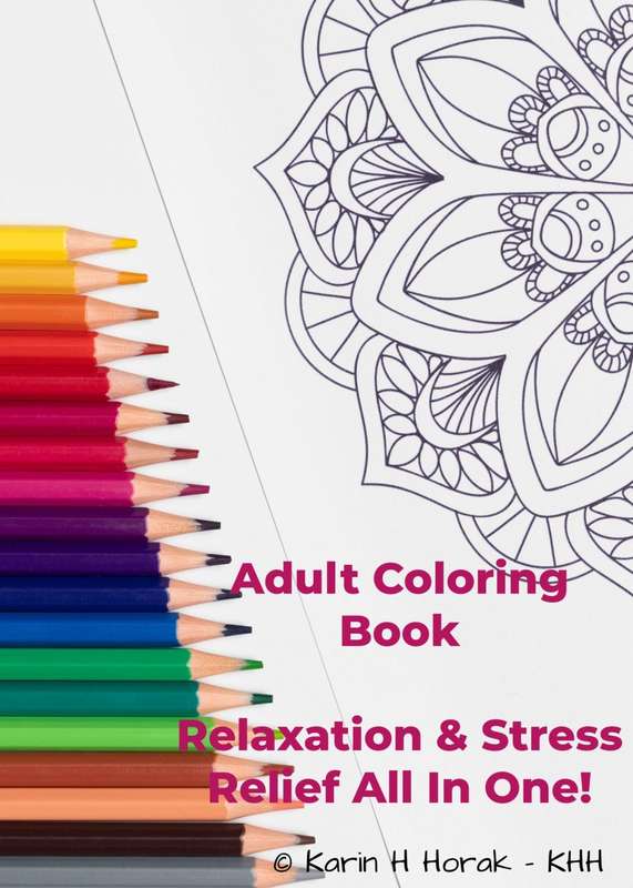 Adult Coloring Book - Relaxation Stress Relief All In One - 21 Pages eBook