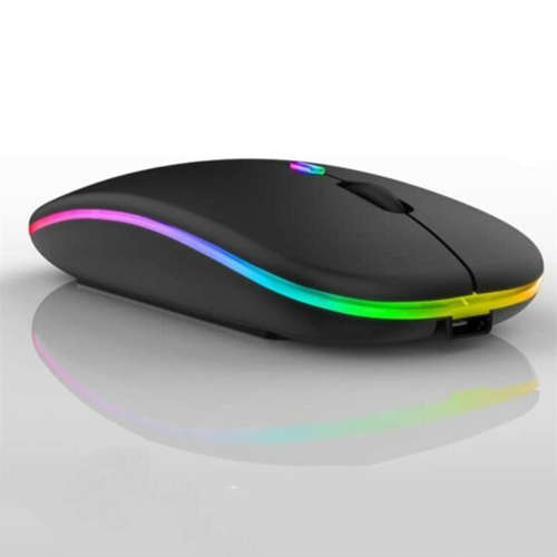 USB Rechargeable Mouse RGB 2.4Ghz Wireless Ergonomic Ultra-Thin Mouse