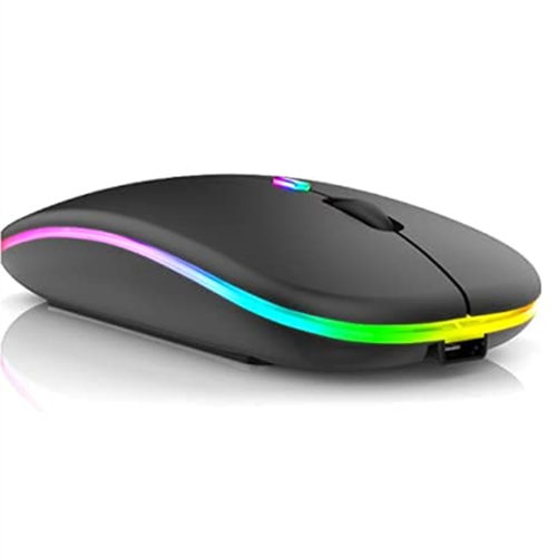 USB Rechargeable Mouse RGB 2.4Ghz Wireless Ergonomic Ultra-Thin Mouse