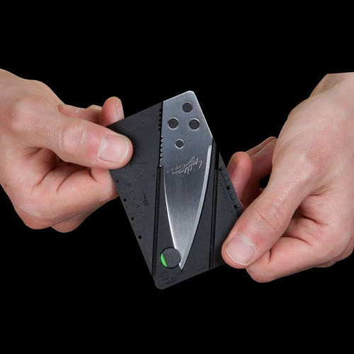 Credit Card Outdoor Camping Folding Pocket Knife Mini Survival Knife