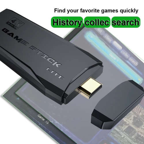 Wireless Retro Gaming Console 4K HD HDMI Output Plug and Play with Dual 2.4G Wireless Controllers