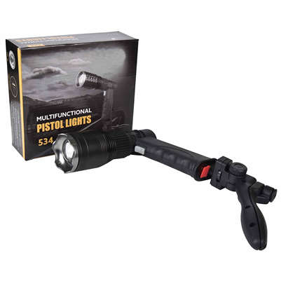 534 multifunctional handheld strong light flashlight rechargeable pistol light with tripod
