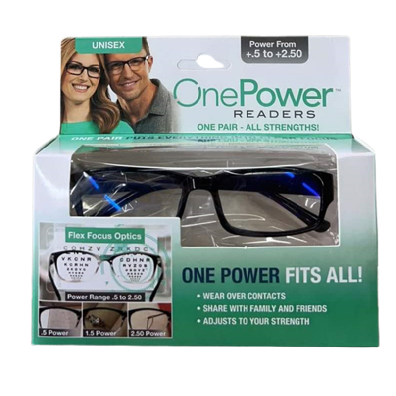 Adjustable multifocal reading glasses adjust the optical range 0.5-2.5 glasses