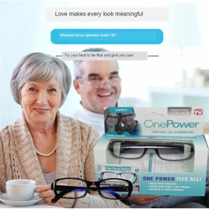 Adjustable multifocal reading glasses adjust the optical range 0.5-2.5 glasses