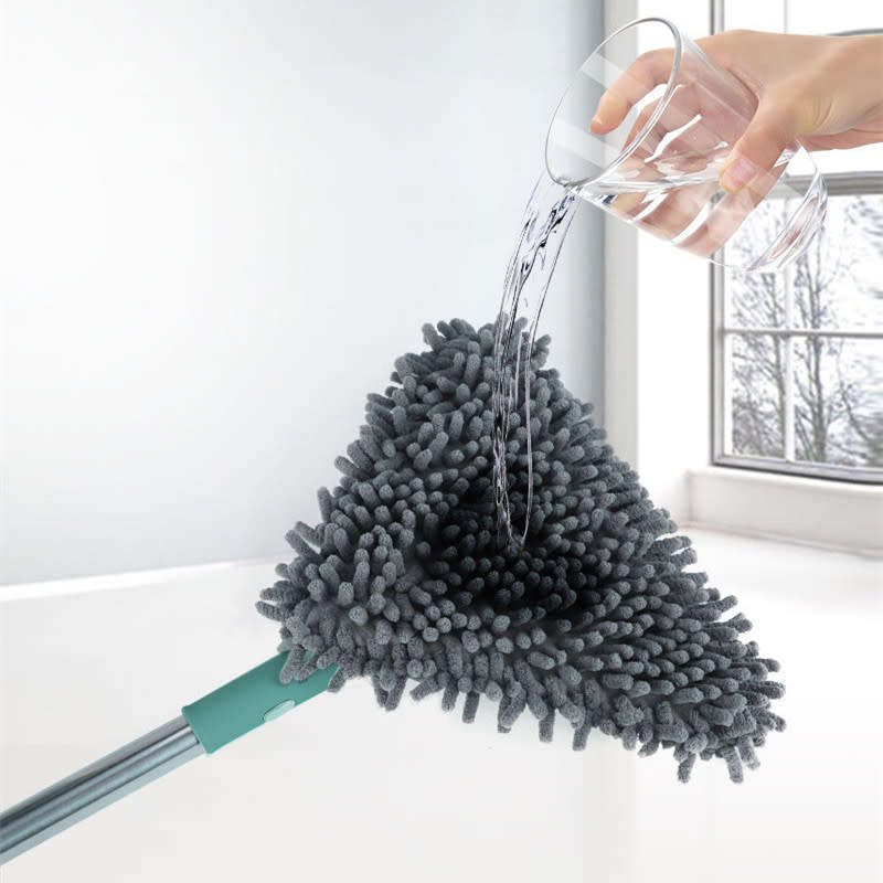 Rotatable triangle cleaning mop bathroom interior wall ceiling floor cleaning mop