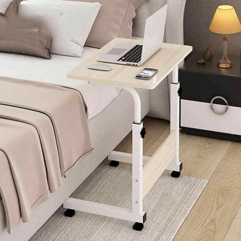 Bedside table computer desk adjustable mobile vertical bedside table can be used in the living room