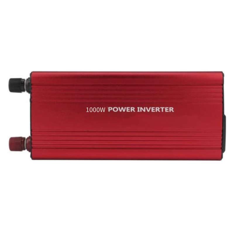 1000W car power inverter voltage converter red with USB port