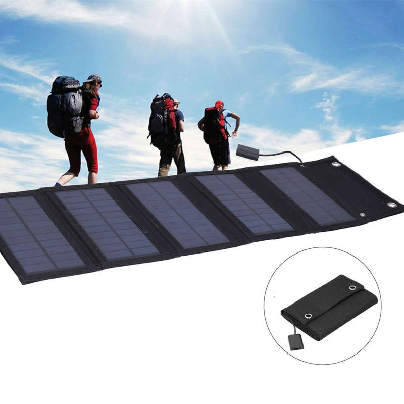 10W 5V portable solar folding panel bag outdoor emergency charger