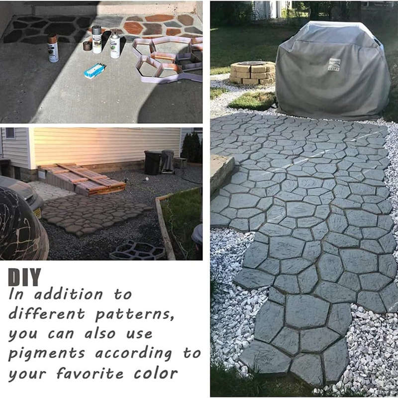 DIY concrete mold cement paving brick garden paving brick mold
