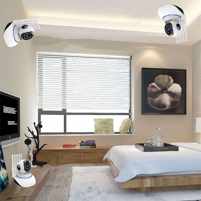 5-antenna indoor security camera two-way intercom night vision probe