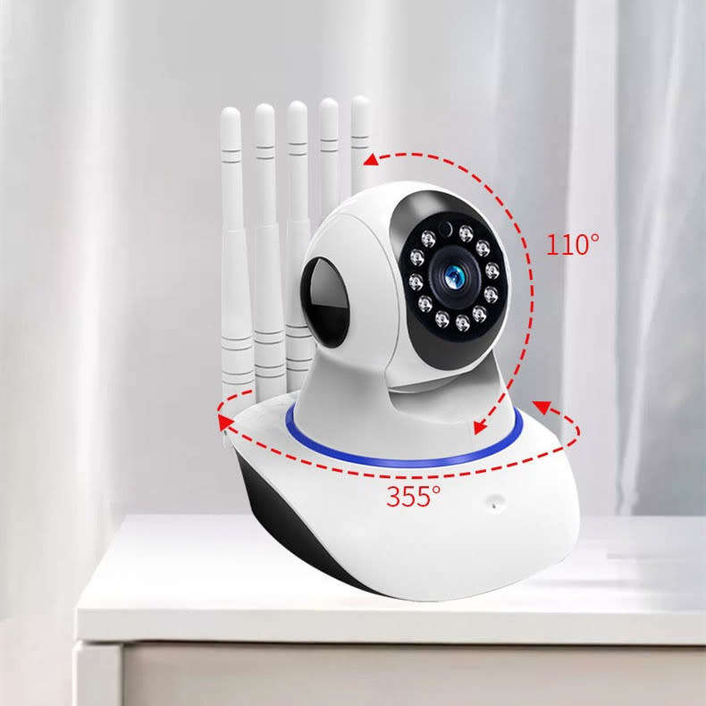 5-antenna indoor security camera two-way intercom night vision probe