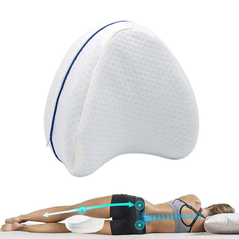 Foot Memory Foam Leg Pillow Heart Shape Slow Rebound Side Sleeping Pillow