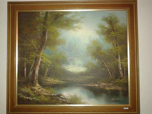 LANDSCAPE OIL ON PANEL - JOHNSTON