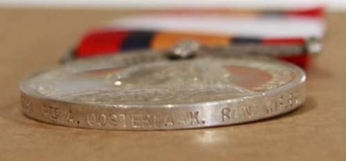 QSA Medal to Private A OOSTERLAAK - Rand Rifles