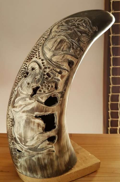 Cow horn ornament