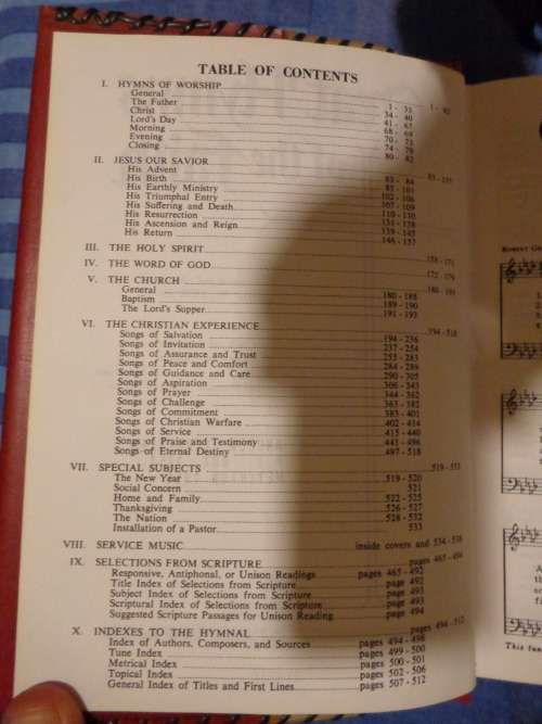 Church Hymnal - `Great Hymns of the Faith`