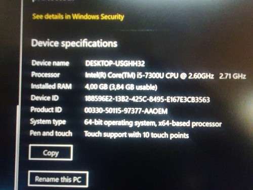 Lenovo ThinkPad T470s i5 7th Gen. 2.6 - 3.5 GHz 256GB NVMe PCIe SSD 4GB DDR 4 Business Notebook