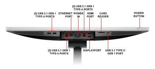 HP EliteOne 800 G3 7th Gen 23.8` i5-7500 3.4GHz