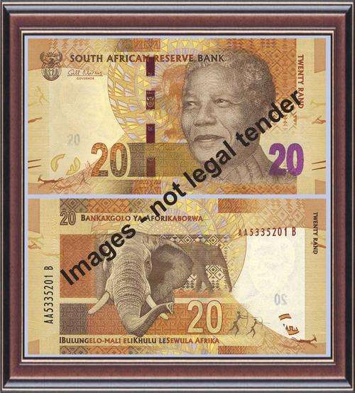R20 New Mandela/Elephant banknote - AA Serial number prefix. Unc