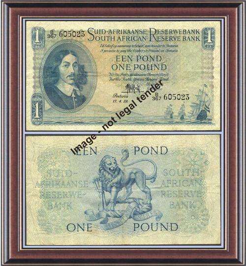 South Africa: 1 pound MH3 (1) B/367  VF-