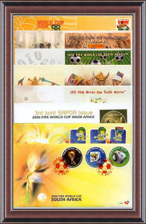 SA world cup soccer complete set first day covers  B7